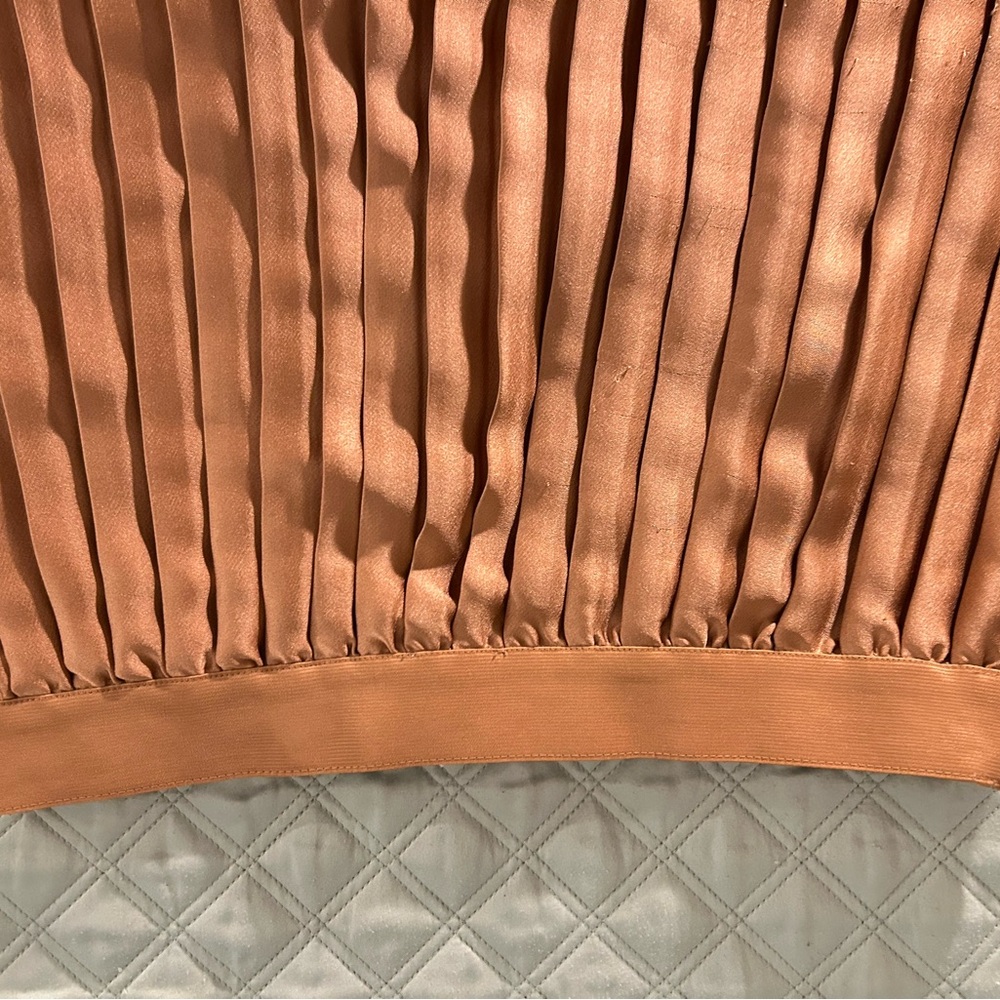 Weston Wear Terracotta Pleated Skirt